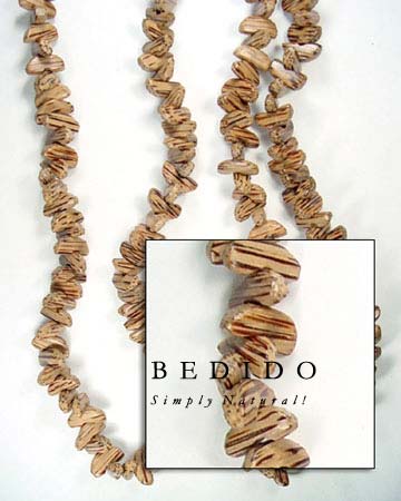 Palmwood Half Moon Wood Wood Beads Wooden Necklace