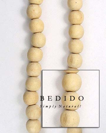 Natural White Wood Beads Wood Beads Wooden Necklace