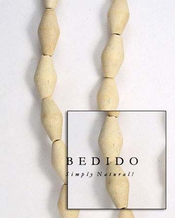 Natural White Wood Football Wood Beads Wooden Necklace