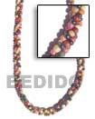 2 Rows 3 Rows Necklace Twisted Coco Colored Necklaces 2 Rows 3 Rows Products - Cebujewelry.com