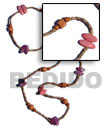 "Bohemian"- asstd. wood beads Bohemian Necklace