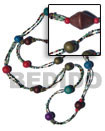 Bohemian Necklace 2 Rows Red Cut Bohemian Necklace Products - Cebujewelry.com