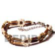 Cebu Anklets Handcrafted Sig-id Wood Tube Anklets Products - Cebujewelry.com