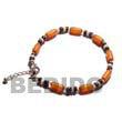 Cebu Anklets Ethnic Orange Buri Natural Anklets Products - Cebujewelry.com
