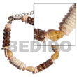 Cebu Shell Bracelets 4-5mm Coco Pokalet. Nat. Shell Bracelets Products - Cebujewelry.com
