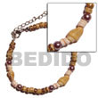 pink luhuanus/yellow nassa w/ Shell Bracelets