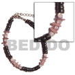 black 4-5mm coco Pukalet Shell Bracelets