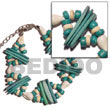 Cebu Shell Bracelets 2 Rows Aqua Green Shell Bracelets Products - Cebujewelry.com