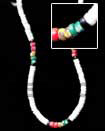 4-5 mm white heishi Shell Necklace