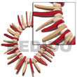 elastic red/nat. white coco Coco Bracelets