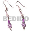Coco Earrings Dangling Lavender 4-5 Coco Coco Earrings Products - Cebujewelry.com
