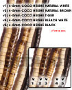 4-5mm coco heishi natural Coco Beads Coco Necklace