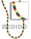 Coco Necklace Rasta Necklaces Multicolored Necklace Products - Cebujewelry.com