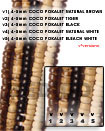 4-5mm coco pukalet bleach Coco Beads Coco Necklace