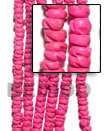 coco flower dyed pink Coco Beads Coco Necklace