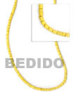 yellow coco heishi 2-3mm Coco Beads Coco Necklace