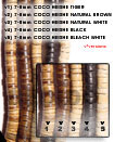 7-8mm coco heishi tiger Coco Beads Coco Necklace