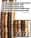 7-8mm coco pukalet black Coco Beads Coco Necklace