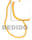 2-3 mm golden yellow Coco Beads Coco Necklace