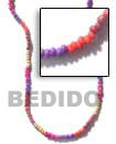 2-3 mm coco pukalet Multicolored Necklace