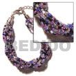 Glass Beads Bracelets 12 Rows Lavender/blue Green Glass Beads Bracelets Products - Cebujewelry.com