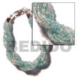 Glass Beads Bracelets 12 Rows Aqua Blue Glass Beads Bracelets Products - Cebujewelry.com