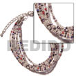 Glass Beads Bracelets 6 Rows Clear Multi Glass Beads Bracelets Products - Cebujewelry.com