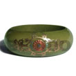 Hand Painted Bangles Early Spring Tone Wood Hand Painted Bangles Products - Cebujewelry.com