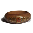 Hand Painted Bangles Golden Oak Tone Wooden Hand Painted Bangles Products - Cebujewelry.com