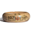 Hand Painted Bangles Natural White Wooden Bangle Hand Painted Bangles Products - Cebujewelry.com