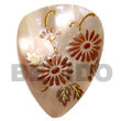 Hand Painted Pendant Inverted Teardrop 45mm Hammershell Hand Painted Pendant Products - Cebujewelry.com