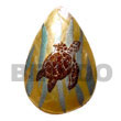 Hand Painted Pendant Teardrop 45mm MOP W/ Hand Painted Pendant Products - Cebujewelry.com