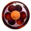 Hand Painted Pendant Round 40mm Black Tab Hand Painted Pendant Products - Cebujewelry.com