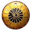 Hand Painted Pendant Round 40mm Black Tab Hand Painted Pendant Products - Cebujewelry.com