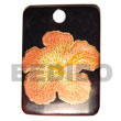 Hand Painted Pendant Rectangular Black Tab 40mm Hand Painted Pendant Products - Cebujewelry.com