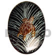 Hand Painted Pendant Oval 50mm Blacktab W/ Hand Painted Pendant Products - Cebujewelry.com