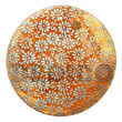 Hand Painted Pendant Round 40mm Orange Hammershell Hand Painted Pendant Products - Cebujewelry.com