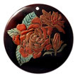 Hand Painted Pendant Round 40mm Blacktab W/ Hand Painted Pendant Products - Cebujewelry.com