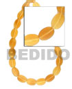Horn Beads Golden Horn Flat Oval Bone Horn Beads Necklace Products - Cebujewelry.com