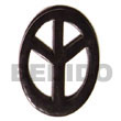 Horn Pendants Horn Peace Sign 45mm Bone Horn Pendants Products - Cebujewelry.com