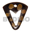 horn w/ design 40mm Bone Horn Pendants
