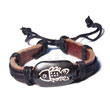 Leather Bracelets Surfer Leather Bracelet Tribal Fish Products - Cebujewelry.com