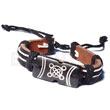 Leather Bracelets Surfer Leather Bracelet Tribal Shield Products - Cebujewelry.com