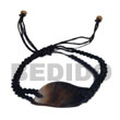 Macrame Bracelets Black Macrame Blacklip Shell Id Bracelet Products - Cebujewelry.com