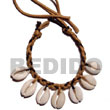 Macrame Bracelets Sigay Shells In Braided Wax Cord Products - Cebujewelry.com