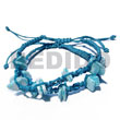 Adjustable Cebu Jewelry Macramae Pair In Baby Blue Bracelets