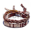 Macrame Bracelets Ajustable Cebu Jewelry Macrame Bracelets Pair Brown Tones Products - Cebujewelry.com
