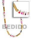 Natural Necklace Bamboo And Shells Necklaces Natural Necklace Products - Cebujewelry.com