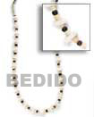 coco and white shell Natural Necklace