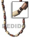 wood tube necklace Natural Necklace